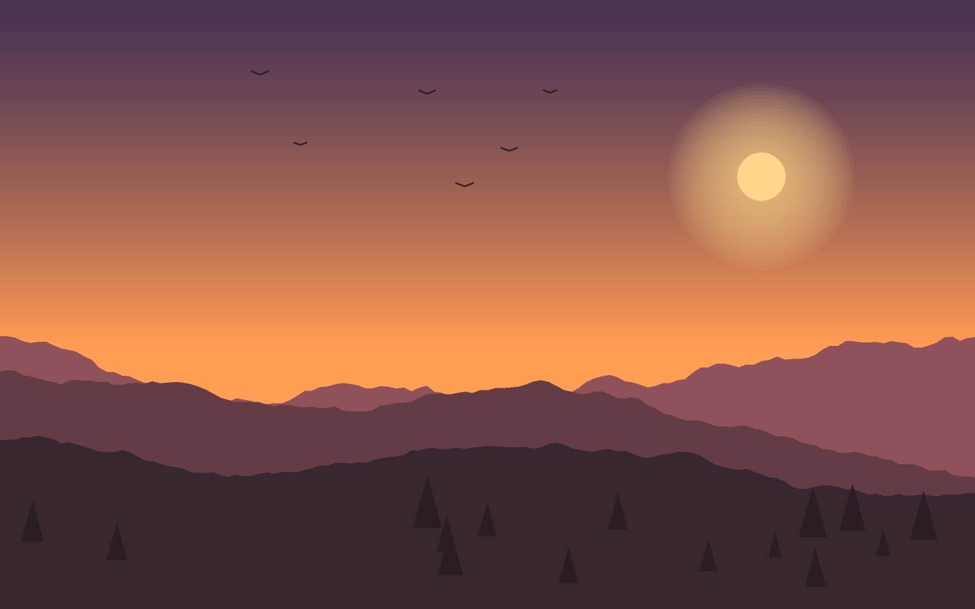 Landschaftsillustration