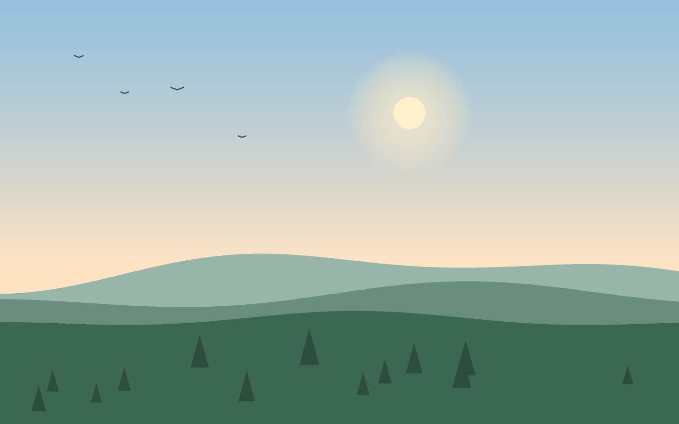 Landschapsillustratie