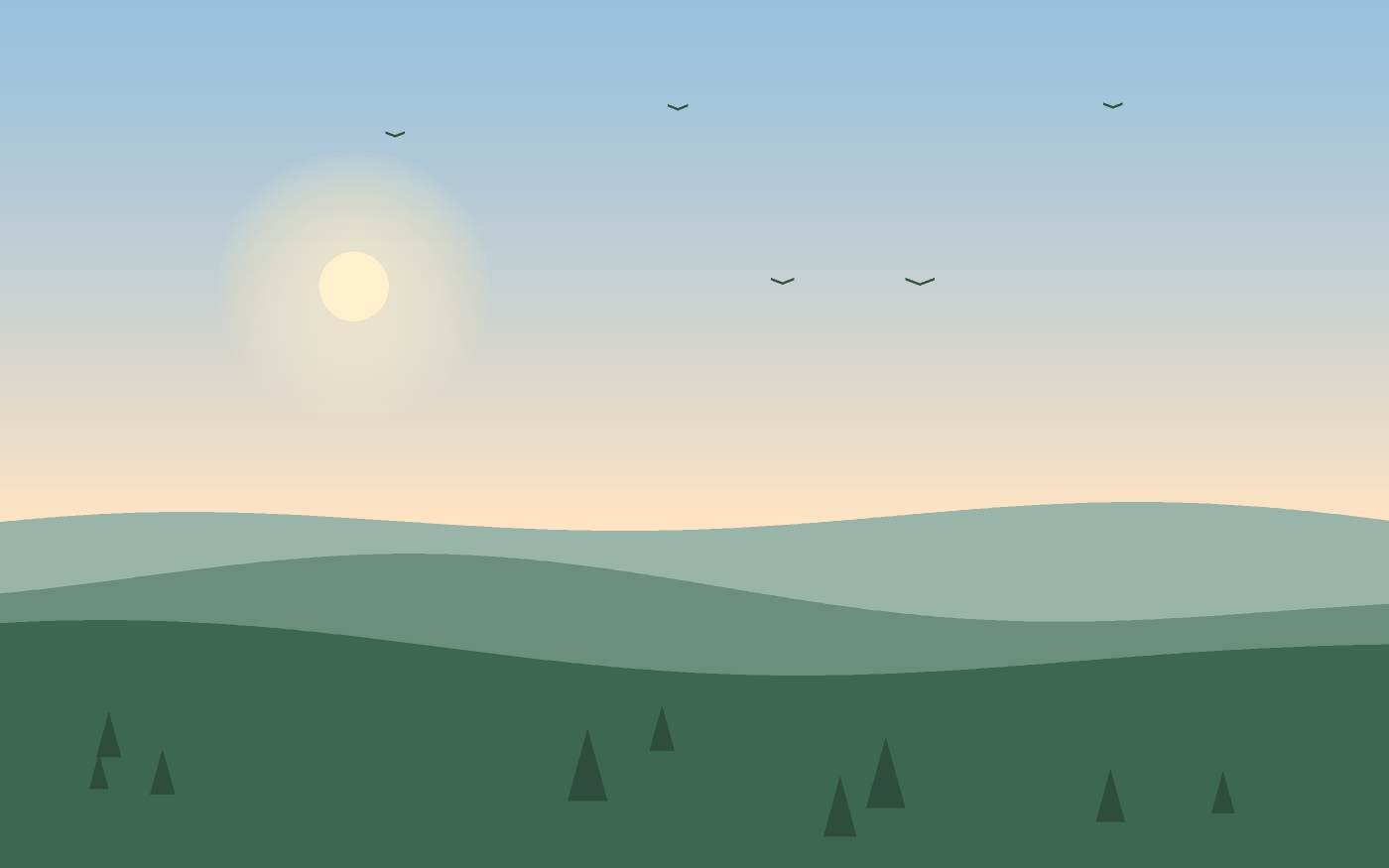 Ilustrace krajiny