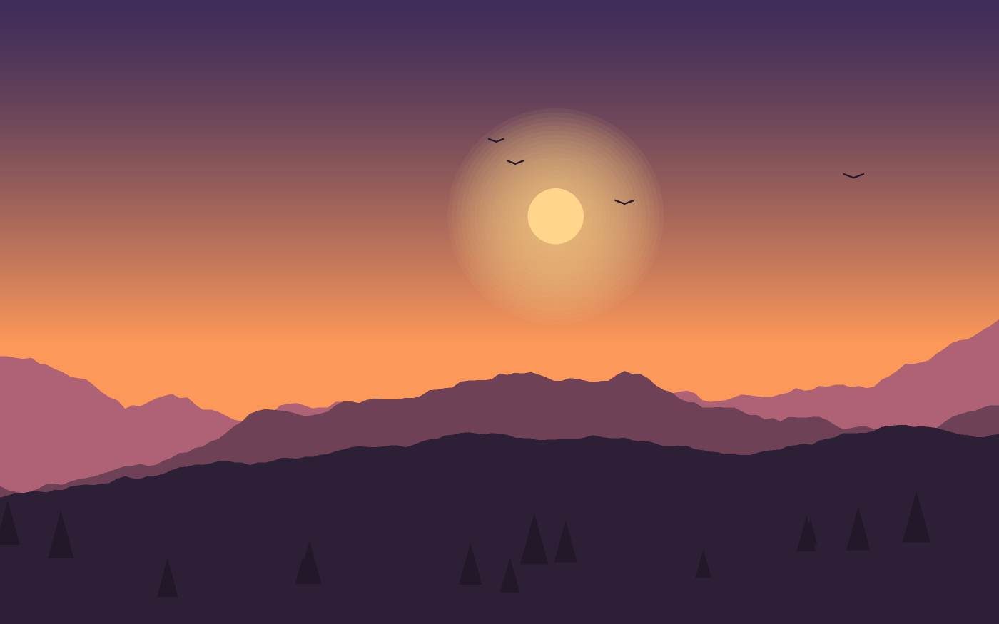 Landschaftsillustration
