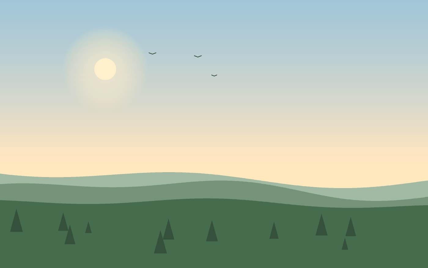 Ilustración de un paisaje