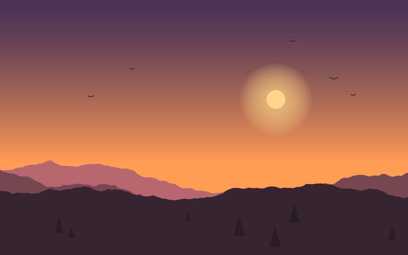 Landschapsillustratie