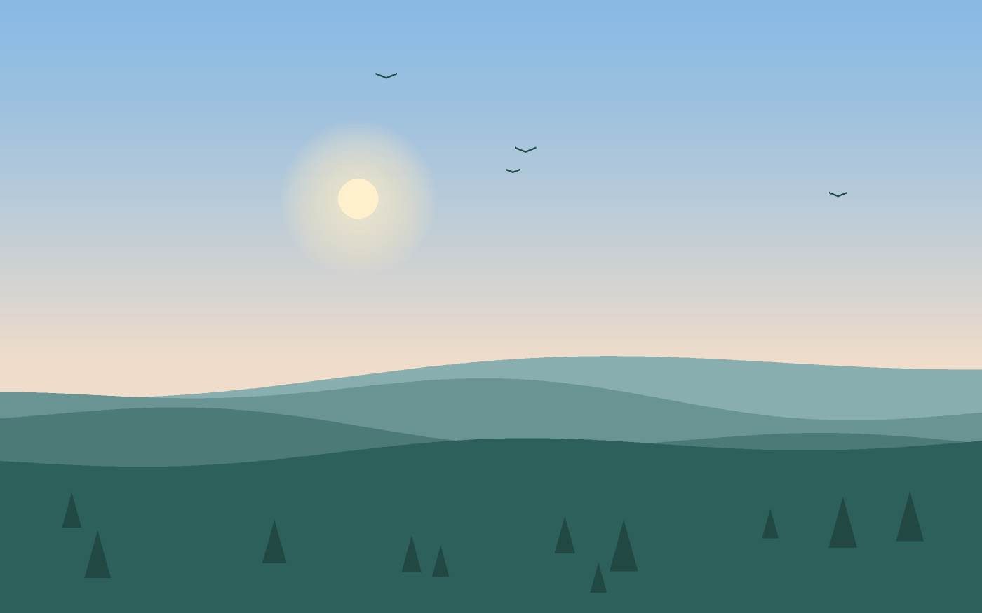 Landschapsillustratie