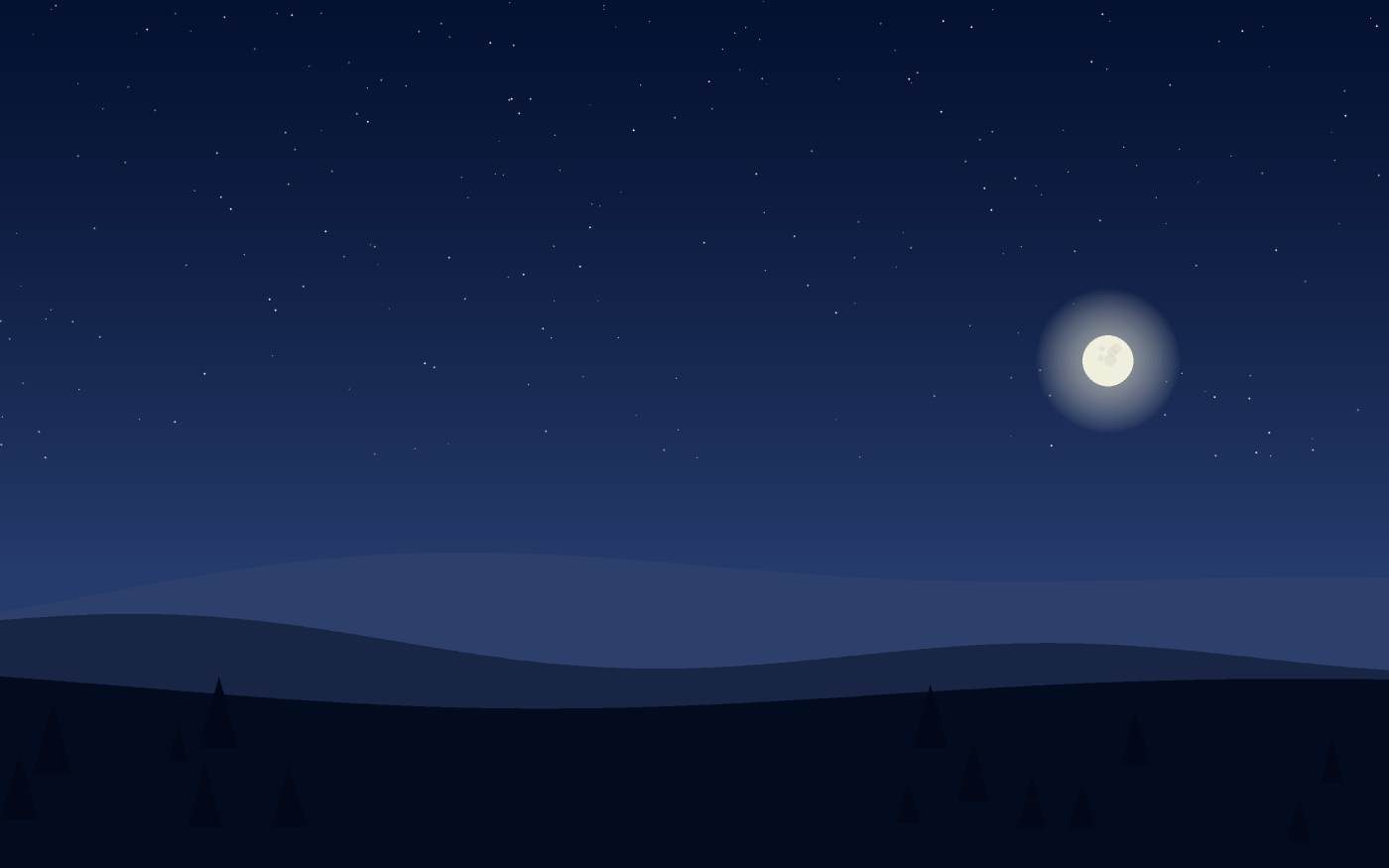 Ilustração de uma paisagem